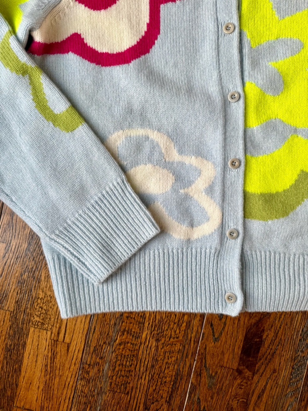 Lingua Franca light blue cardigan - Picture 3 of 4
